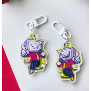 Deltarune Double Sided Keychains - Spamton, Tenna, Rouxls Kaard