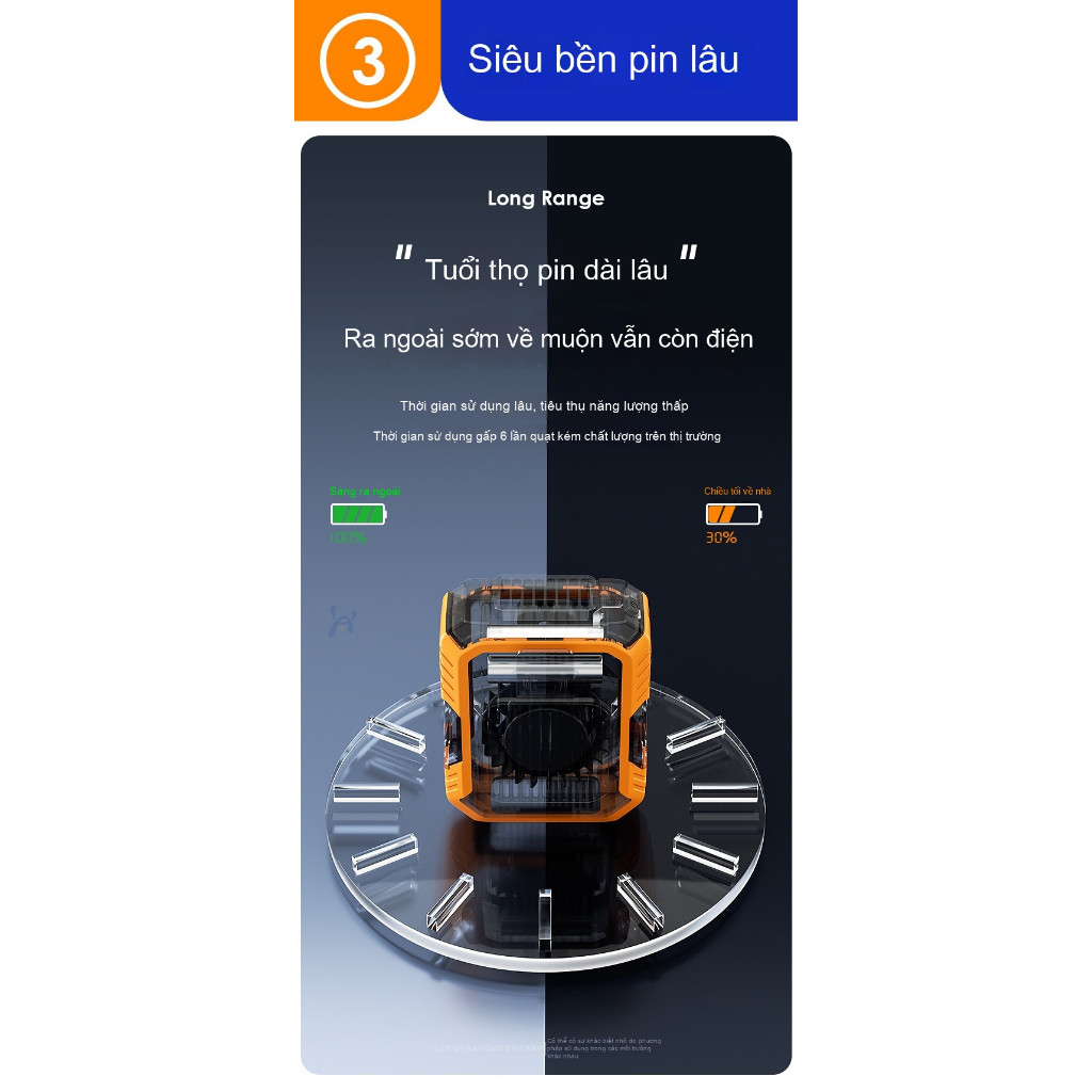Quạt đeo hông, quạt cầm tay/để bàn mini USB kẹp, quạt làm mát đeo cổ ngoài trời