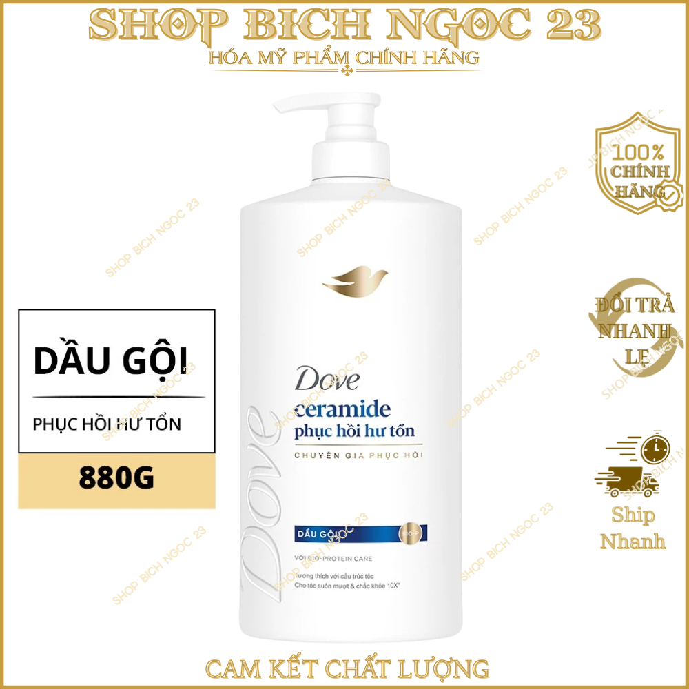 Dầu gội Dove Phục Hồi Hư Tổn , Ngăn Gãy Rụng Tóc 880g