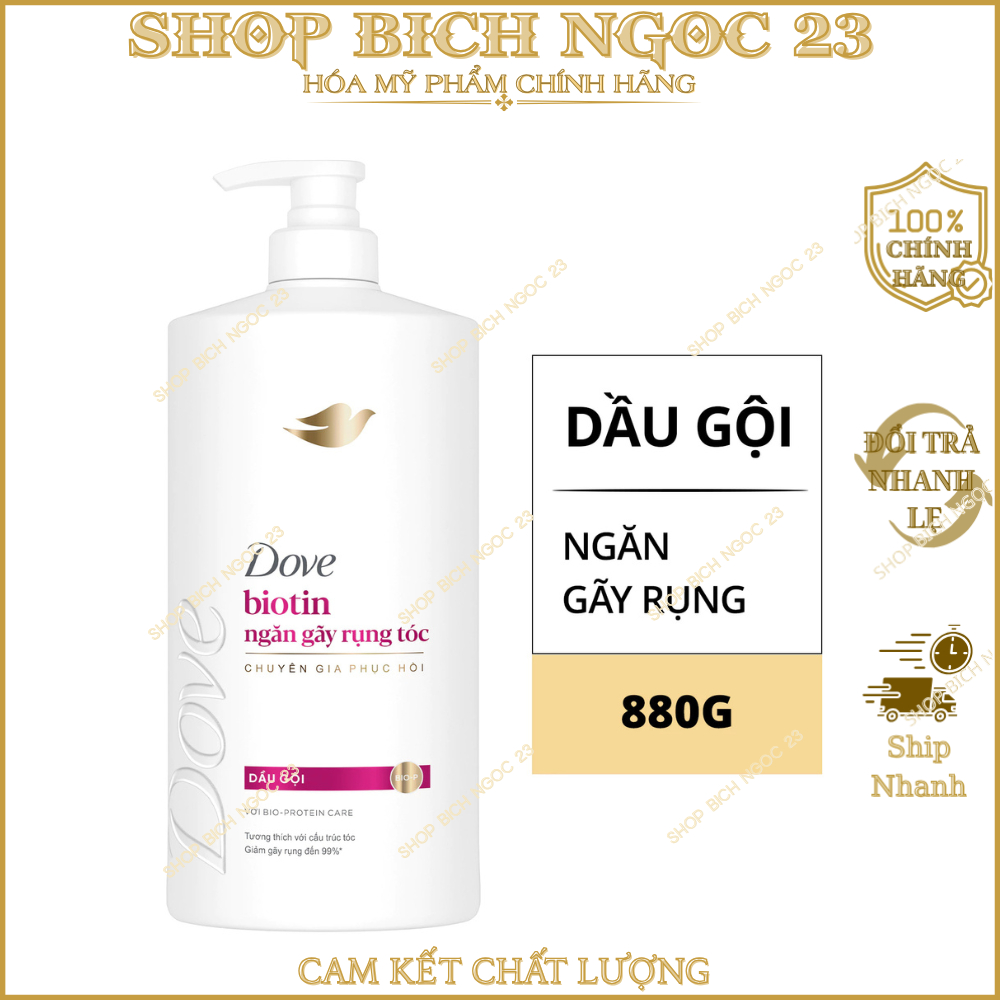 Dầu gội Dove Phục Hồi Hư Tổn , Ngăn Gãy Rụng Tóc 880g