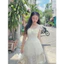 New Arrival Đầm hai dây dáng xoè ren hoa hồng- black rose