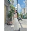 New Arrival Đầm hai dây dáng xoè ren hoa hồng- black rose