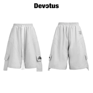 Quần short nỉ TWILL 450gsm form ống rộng dưới gối DEVOTUS LOCAL BRAND - Fade Shorts nỉ rã rập