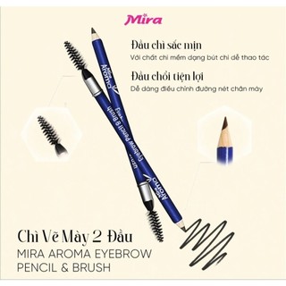 Chì Kẻ Mày Mira Aroma Eyebrow Pencil & Brush C428