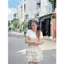 Đầm nữ thiết kế dâng ngắn cổ tròn phối ren cườm