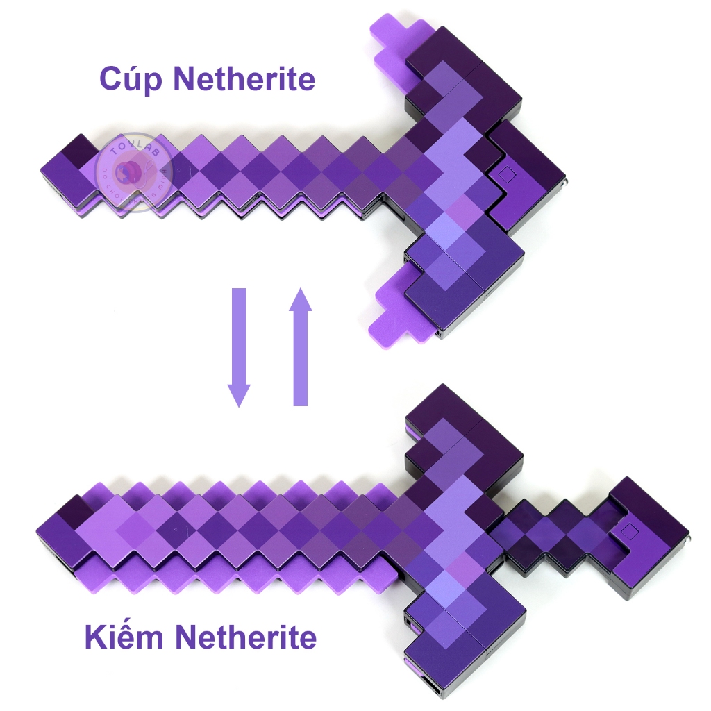 Đồ Chơi Cúp - Kiếm Biến Hình NETHERITE (THẠCH ANH TÍM) MẠNH NHẤT Thế ...