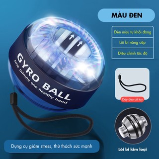 Bóng tập cổ tay Gyro Ball kim loại cao cấp hỗ trợ tập gym, thể thao, phục hồi cơ tay BTCT550