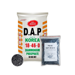 (1kg) Phân bón DAP 18-46 hạt đen nhập khẩu Hàn Quốc tan nhanh giúp kích thích rễ, lá xanh lâu cây ăn trái, rau màu