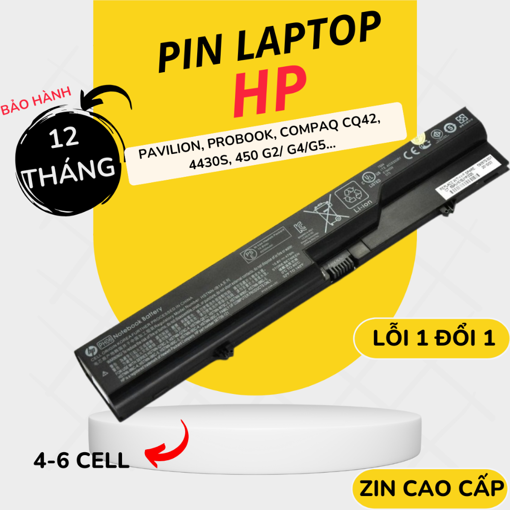Pin HP HS04 / VI04 / JC04 / RI04 / CA06 – Pavilion 14 15 17, ProBook ...