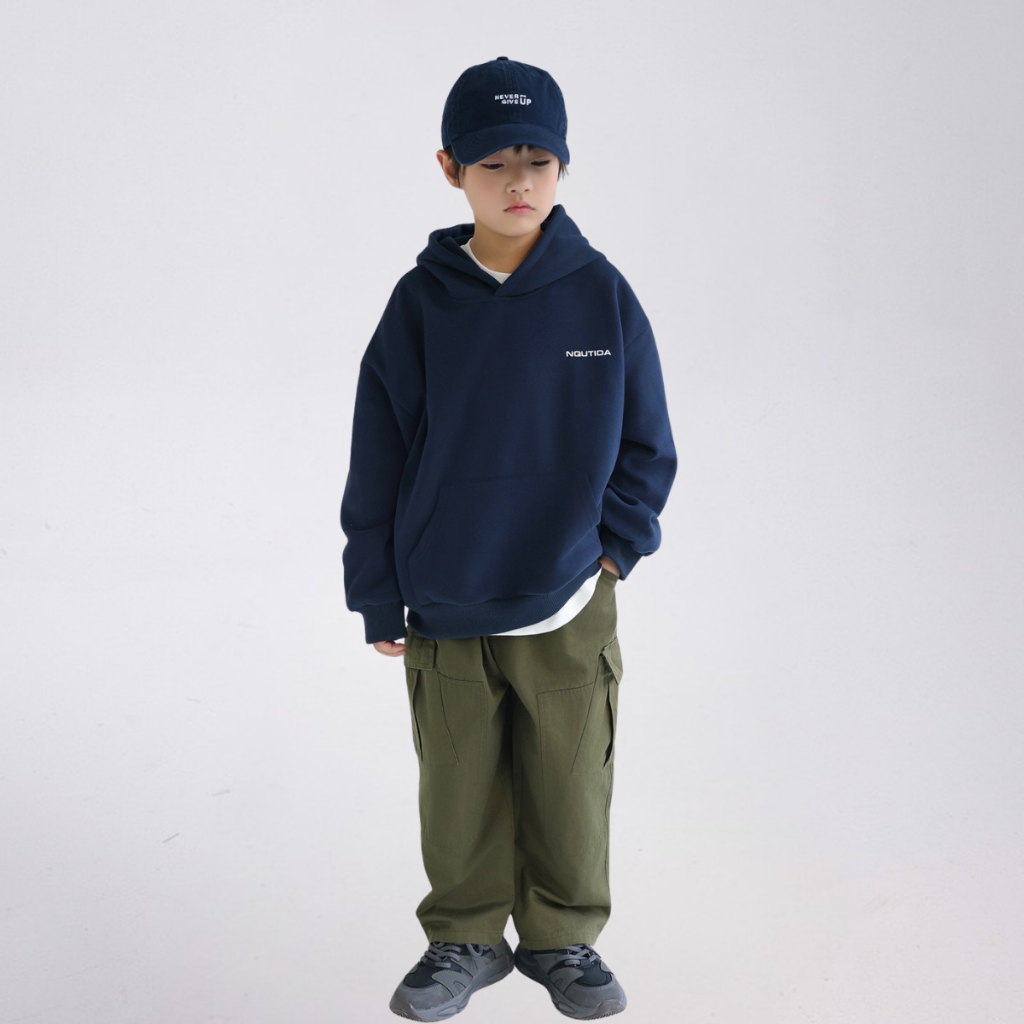 Áo Hoddie Thu Đông Cho Bé Trai, Bé Gái chất liệu Cotton nỉ bông Mềm Ấm B748 | JJ Kids Fashion