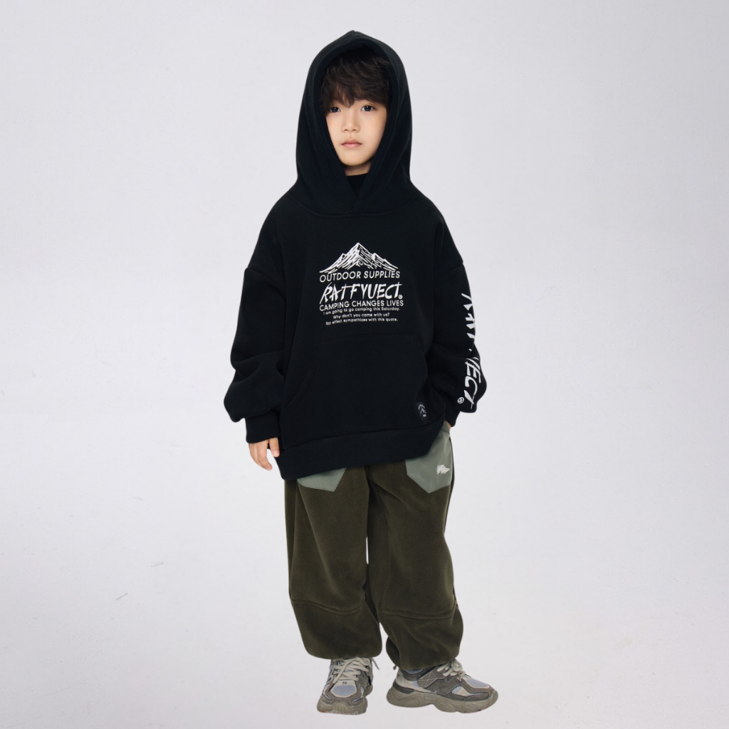 Áo Hoddie Thu Đông Cho Bé Trai, Bé Gái chất liệu Cotton nỉ bông Mềm Ấm B747 | JJ Kids Fashion