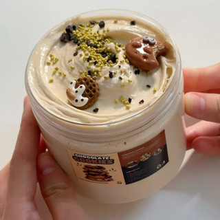SLIME BƠ ( BUTTER SLIME ) / Bánh quy Socola / Chất nhờn ma quái slime - haphuonganhuyslime