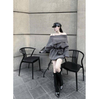 •𝙆𝙞𝙣𝙜𝙨𝙝𝙤𝙥𝙗𝙚𝙖𝙪𝙩𝙮•Áo Len Tăm Lệch Vai Kèm Belt Xinh QC [H09]
