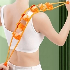 Dây Lăn Massage Cao Cấp 3 Con Lăn - Massage Cổ, Vai Gáy, Dây Lăn Massage Giúp Lưu Thông Mạch Máu, Giảm Đau - Dây lăn mas