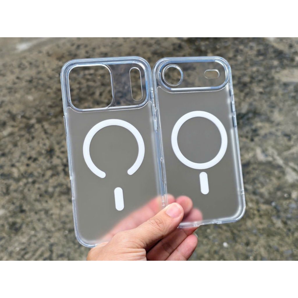 Ốp LIKGUS lưng nhám chống vân viền trong suốt hỗ trợ sạc không dây IPhone 17Promax 17Pro 17 17Air