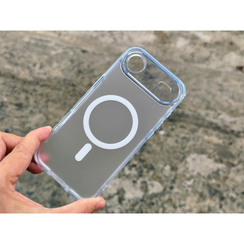 Ốp LIKGUS lưng nhám chống vân viền trong suốt hỗ trợ sạc không dây IPhone 17Promax 17Pro 17 17Air