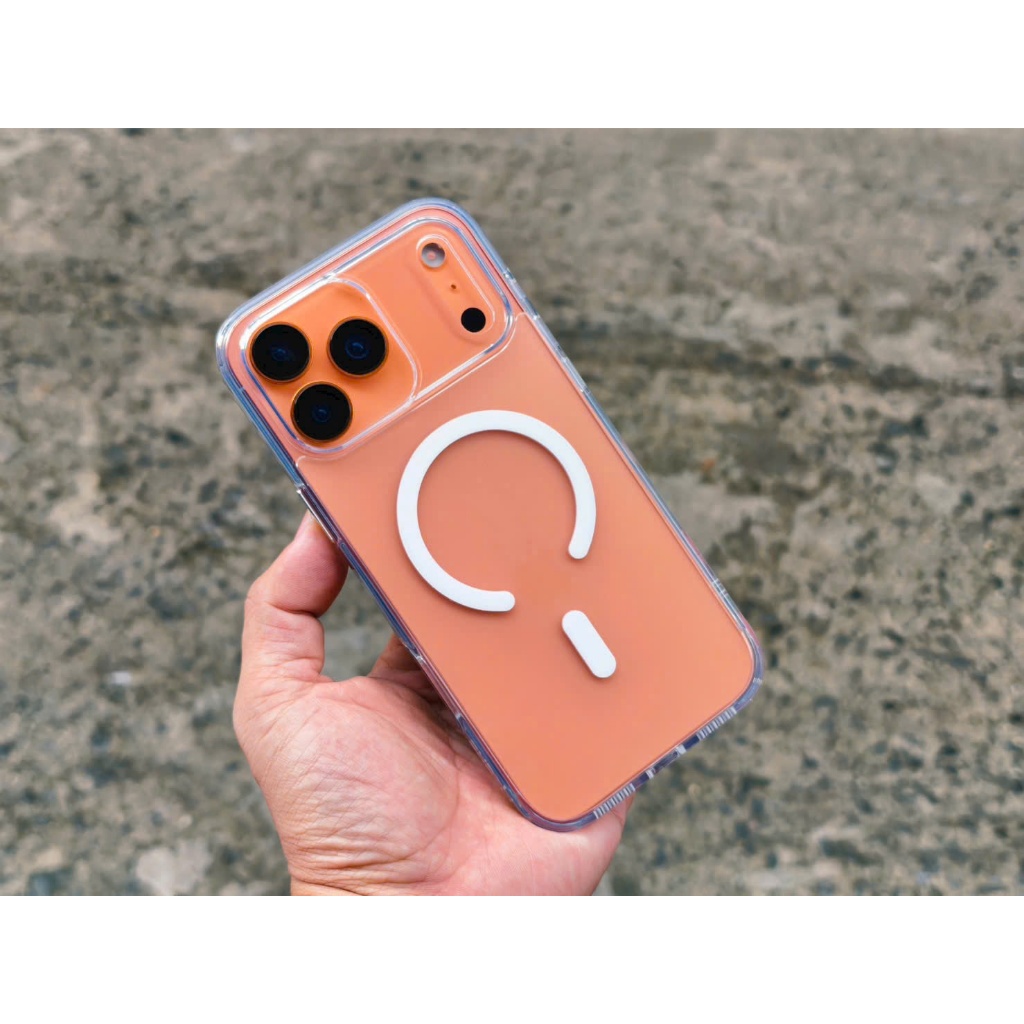 Ốp LIKGUS lưng nhám chống vân viền trong suốt hỗ trợ sạc không dây IPhone 17Promax 17Pro 17 17Air