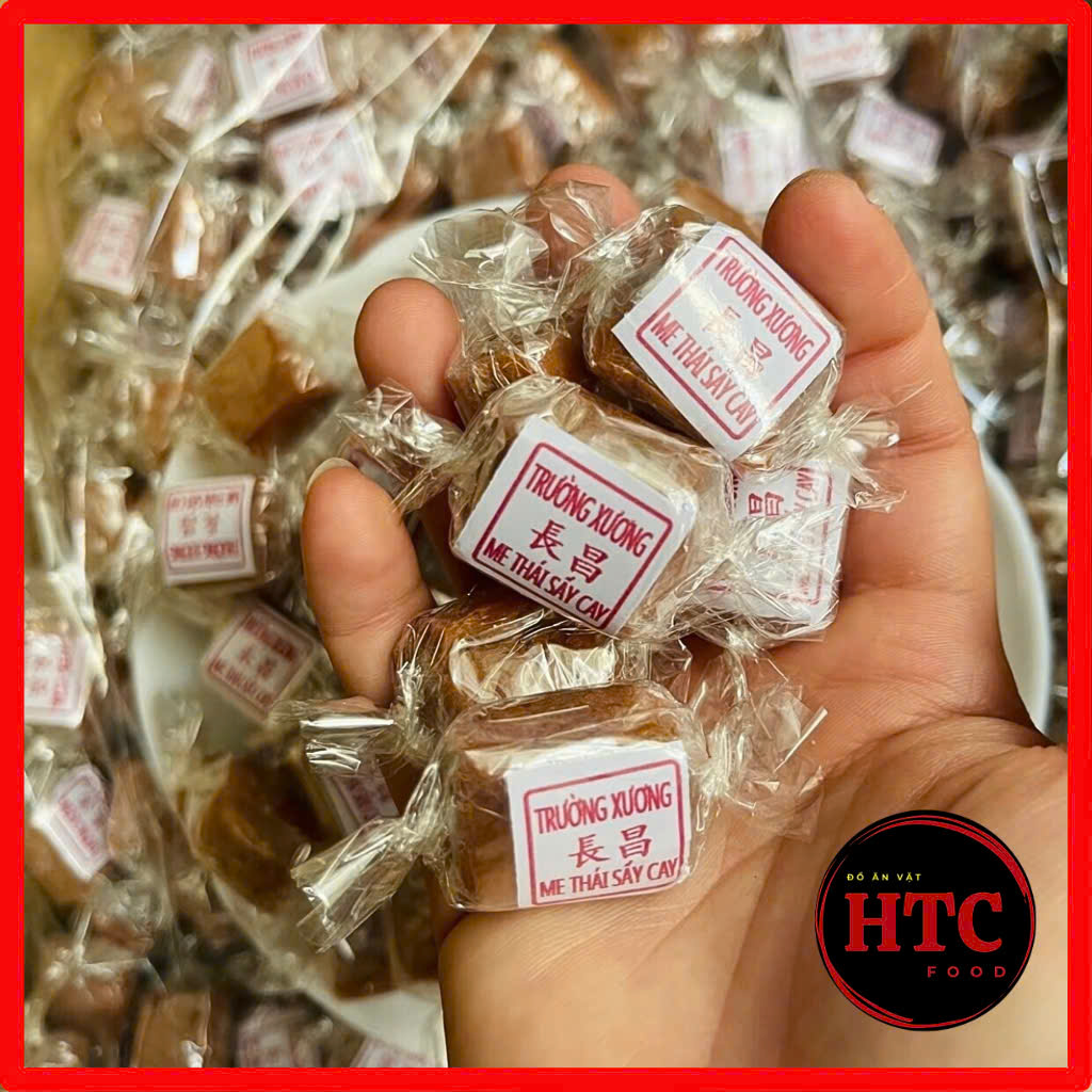 Kẹo me Thái sấy chua cay Trường Xương chính hãng cực ngon, bánh kẹo ăn vặt ngon HTC Food, 500g/1kg
