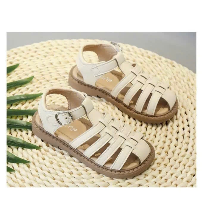 [M094] Dép Quai Hậu Cho Bé Gái, Giày Sandal Rọ Mũi Mềm Êm Quai Dán Phong Cách Hàn Quốc TH Kids