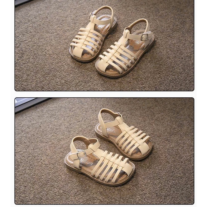 [M094] Dép Quai Hậu Cho Bé Gái, Giày Sandal Rọ Mũi Mềm Êm Quai Dán Phong Cách Hàn Quốc TH Kids