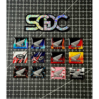 |1 Cái| Tem Sticker Nhựa Nổi Phản Quang - Logo Hôngđa Vuông - 23 Kiểu dáng