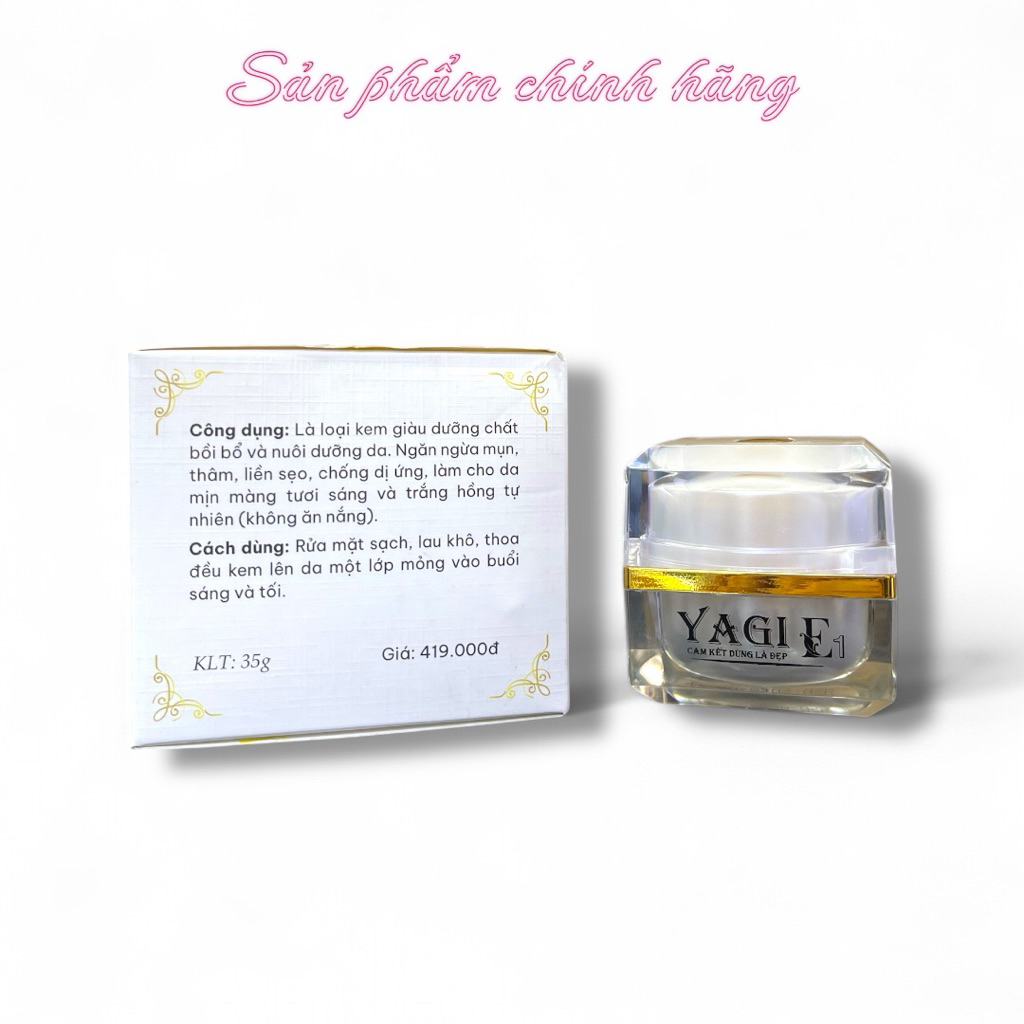 Kem Yagi Mụn Thâm Liền Sẹo Trắng Da Chống Nắng 35gram Chính Hãng.