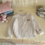 Cardigan len vặn thừng thêu hình nơ tiểu thư mùa thu - đông dành cho bé gái
