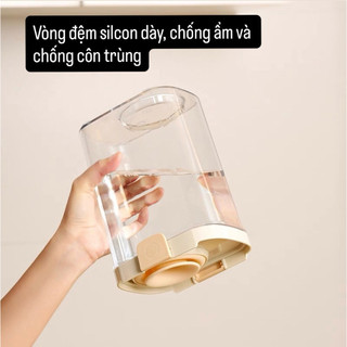 Hộp Bảo Quản Thực Phẩm Kín, Hộp Đựng Thực Phẩm Khô Nhà Bếp, Đậu, Hạt, Ngũ Cốc -TotoMoo.homedecor
