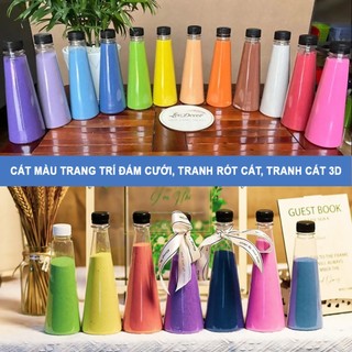 Cát Màu Trang Trí Đám Cưới, Tranh Rót Cát, Tranh Cát 3D...