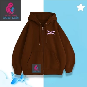Áo Khoác Trẻ Em Hình Nơ Cột Ruy Băng Hồng Cute, Chất Nỉ Cotton Êm Ái, Có Túi Trong Tiện Lợi (M 301)