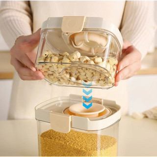 Hộp Bảo Quản Thực Phẩm Kín, Hộp Đựng Thực Phẩm Khô Nhà Bếp, Đậu, Hạt, Ngũ Cốc -TotoMoo.homedecor