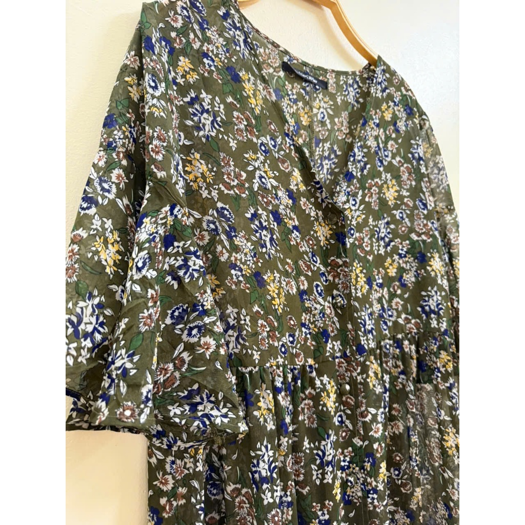 Đầm voan mỏng hoa nhí của Nhật - 2 Hand (Size L-XL)