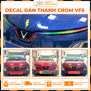 Decal dán thanh Crom Vinfast VF5 (carbon 6D) - PVC cao cấp không thấm nước, không phai màu, không để lại keo