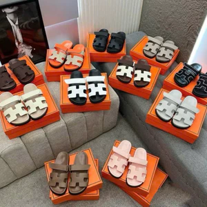 Dép h nữ quai dán đế bằng da sần hàng đẹp fullbox