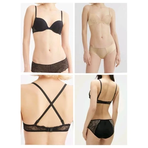 Set áo lót / ngực + quần lót ren Cê K@* có gọng, nâng ngực full túi - dư xịn (sz 32).