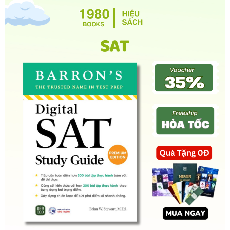 Sách - Digital SAT Study Guide ( Phần 2) - Hiệu Sách 1980 | Shopee Việt Nam
