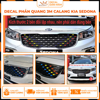Decal phản quang 3M trang trí mặt calang Kia Sedona 2019 2020 2021 - Giúp xe nổi bật và sang trọng