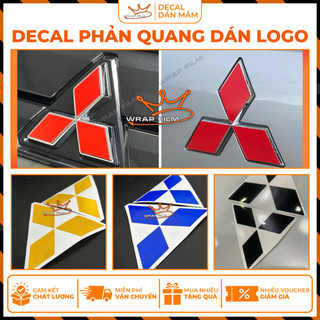 Decal phản quang dán logo Xforce, Xpander, Outlander, Decal cao cấp 3M không phai màu không để lại keo khi bóc