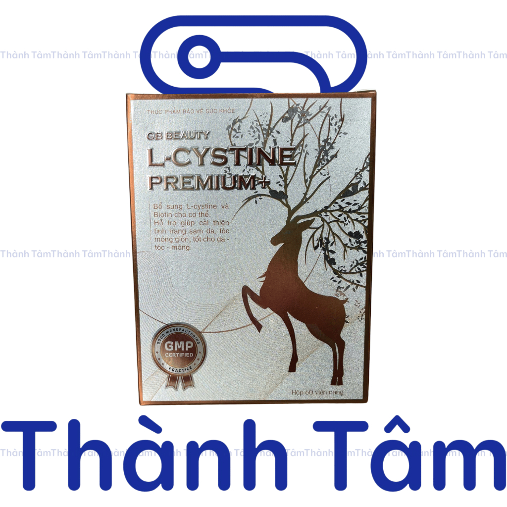 Viên uống L-CYSTINE PREMIUM+ 60V cải thiện tình trạng sạm da, tóc chẻ ngọn, móng giòn, giảm gãy rụng