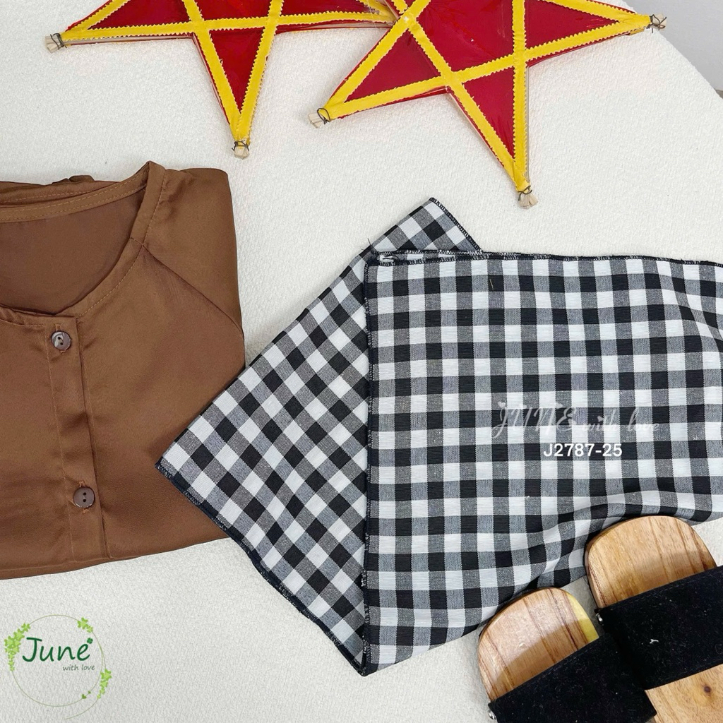 Bộ chú Cuội Trung Thu cho bé J2787 June kèm khăn – trang phục lễ hội trẻ em, size 1–8Y (10–32kg)