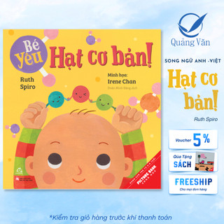 Sách tranh song ngữ Bé yêu Hạt cơ bản - Sách tranh song ngữ cho bé từ 0-6  tuổi