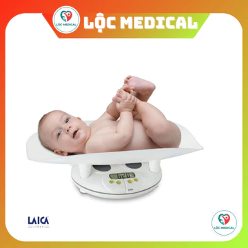 Cân trẻ sơ sinh có thước đo chiều cao trẻ em Laica BF20510