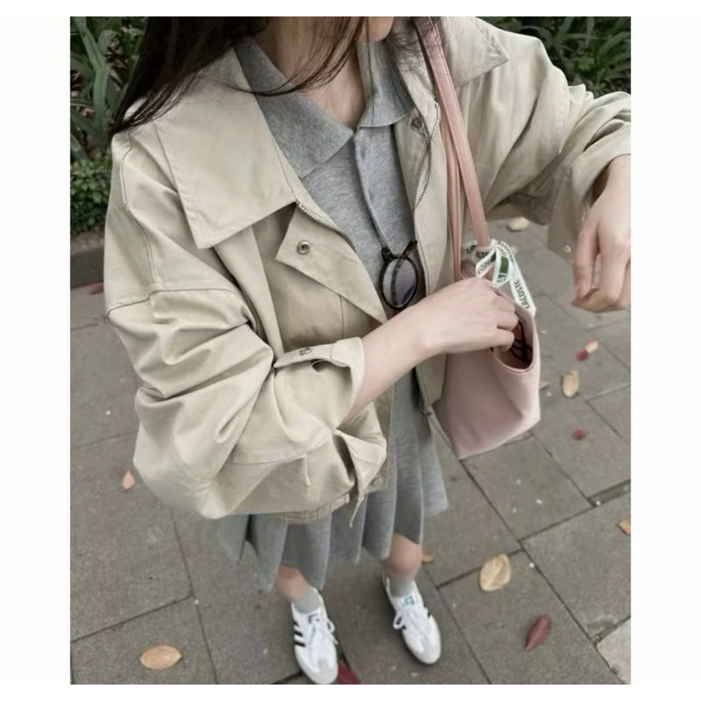 Áo khoác kaki dáng crotop siêu xinh, áo khoác ngoài thu đông 2 lớp MUZA K01