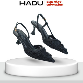 Giày Cao Gót 7P Slingback LƯƠI HOA HỒNG ROESY HADU M7154 Chất Liệu Cao Cấp Đế TPR Chống Trượt BH 12T