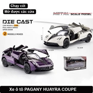 Đồ chơi mô hình xe ô tô PAGANI HUAYRA COUPE bằng hợp kim, chạy cót, tỷ lệ 1:43, mở được các cửa
