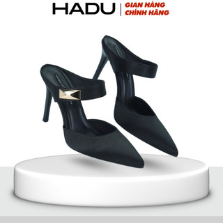 Guốc Sục Cao Gót 10P JOYCELYN Quai Đính Khóa HADU GD175 Da PU Vân Sang Xịn Đế TPR Chống Trơn BH 12T