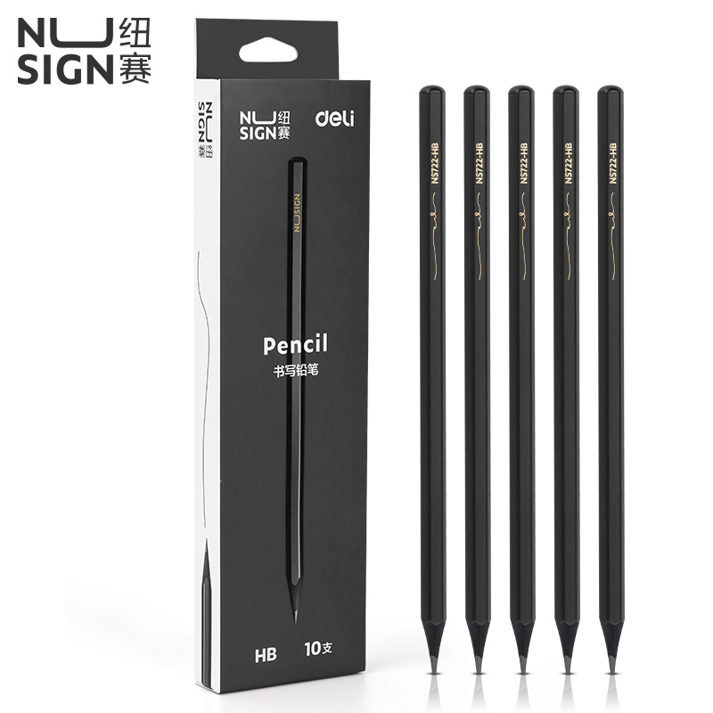 Bút Chì Nusign Deli – 2B/HB Chất Lượng Cao, Đậm Rõ, Nhạy Máy Chấm Thi, Dùng Cho Học Sinh & Văn Phòng