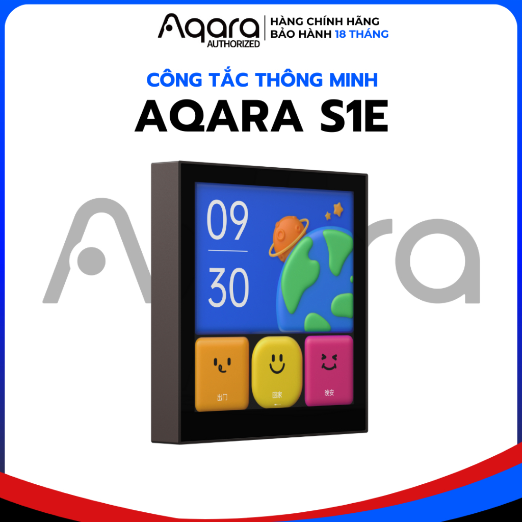 Aqara S1E Magic - Công Tắc Tích Hợp Màn Hình Cảm Ứng, Kết Nối Wifi, 3 ...