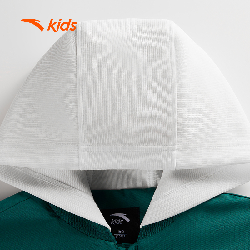 Áo Khoác Bóng Rổ Bé trai Có Nón, Chống Gió, Thoáng Khí, Thời Trang Thu Đông ANTA Kids 3525D1601