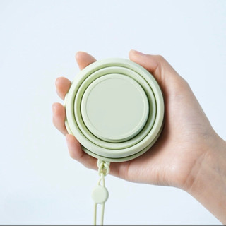 Cốc Đựng Nước Gấp Gọn Silicon Chịu Nhiệt Có Nắp Đậy -TotoMoo.homedecor